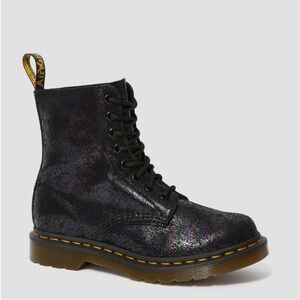Dr. Martens Iridescent Black Combat Boots